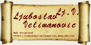 Ljuboslav Velimanović vizit kartica